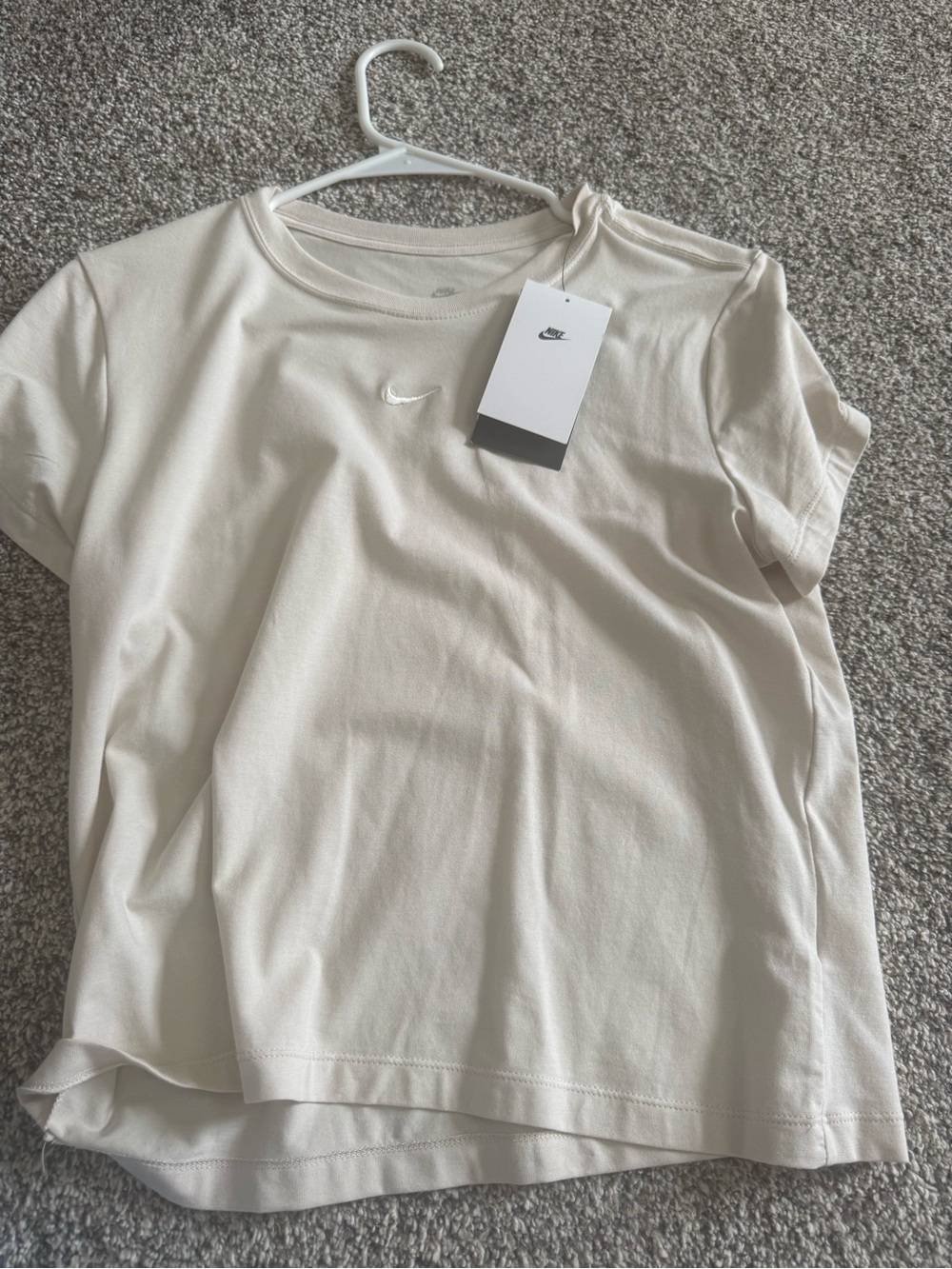 Nike Women's Off-White Short Sleeve Crew Tee